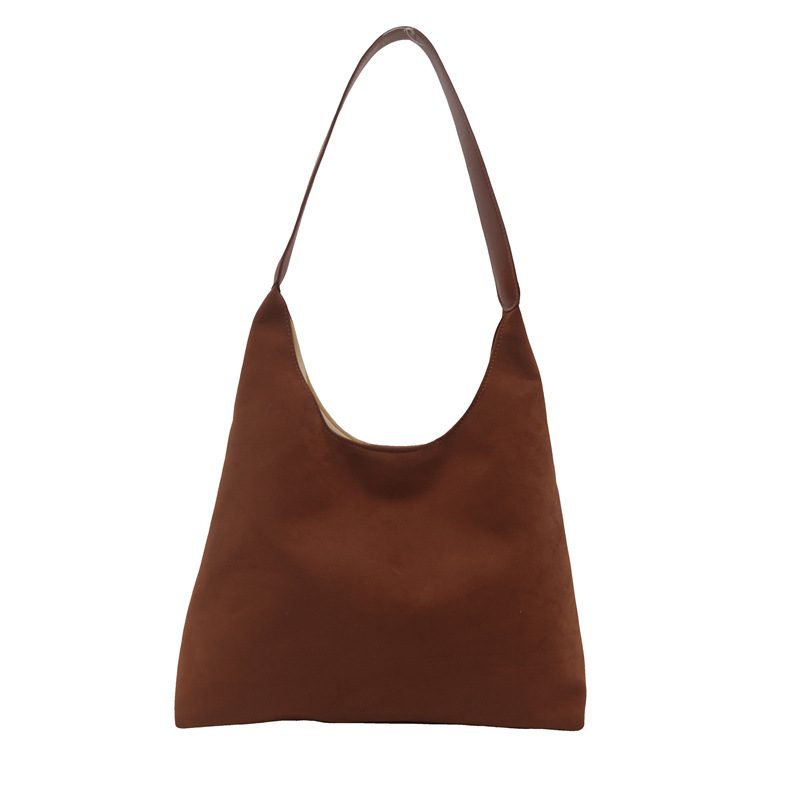 Suede Large Shoulder Tote Bag view 6