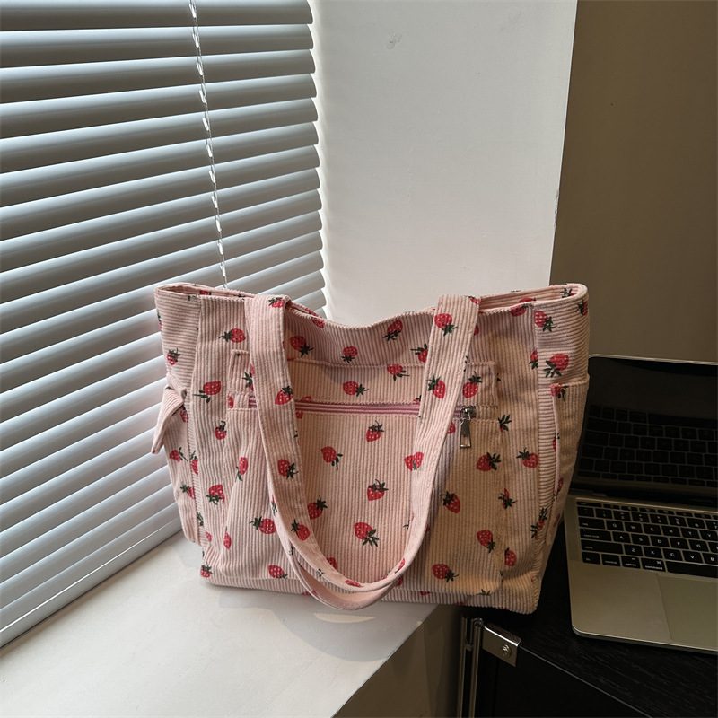 Large Preppy Top-Handle Tote Bag view 2