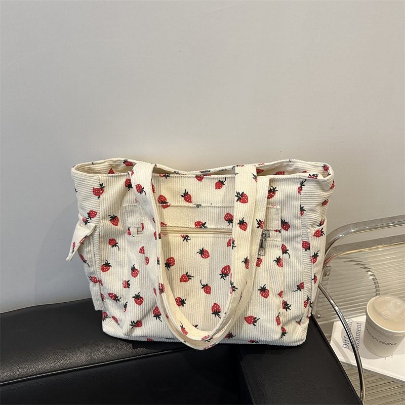 Large Preppy Top-Handle Tote Bag view 3