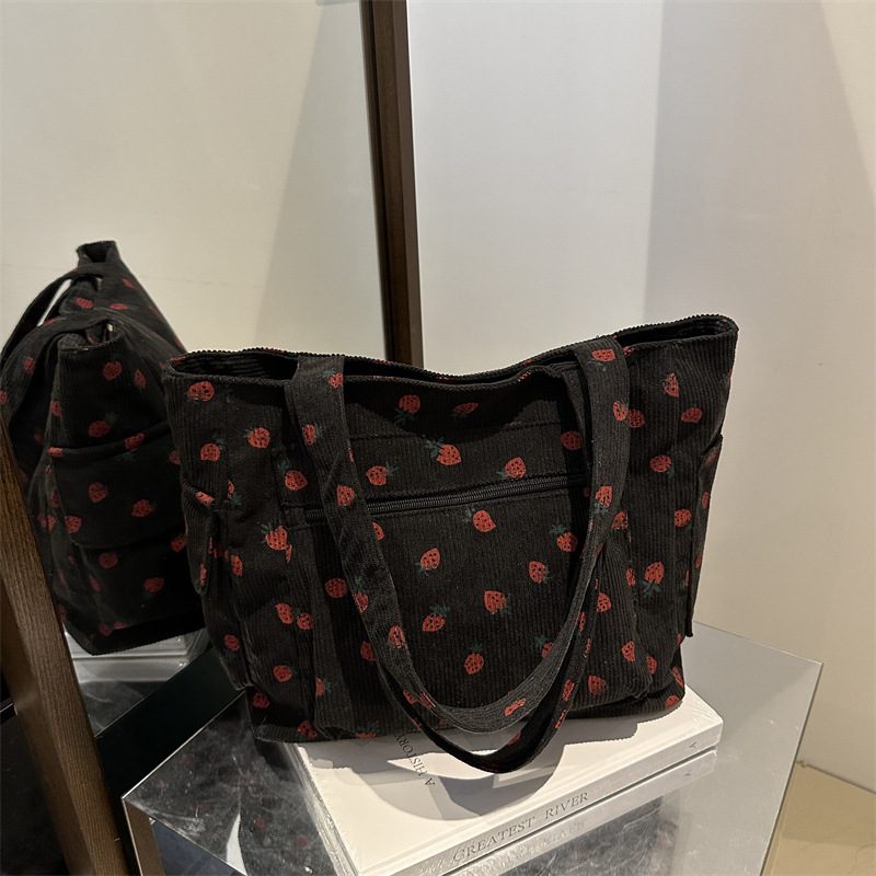 Large Preppy Top-Handle Tote Bag view 4