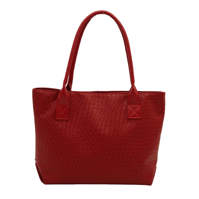 Woven Texture Minimalist Tote Bag view 10