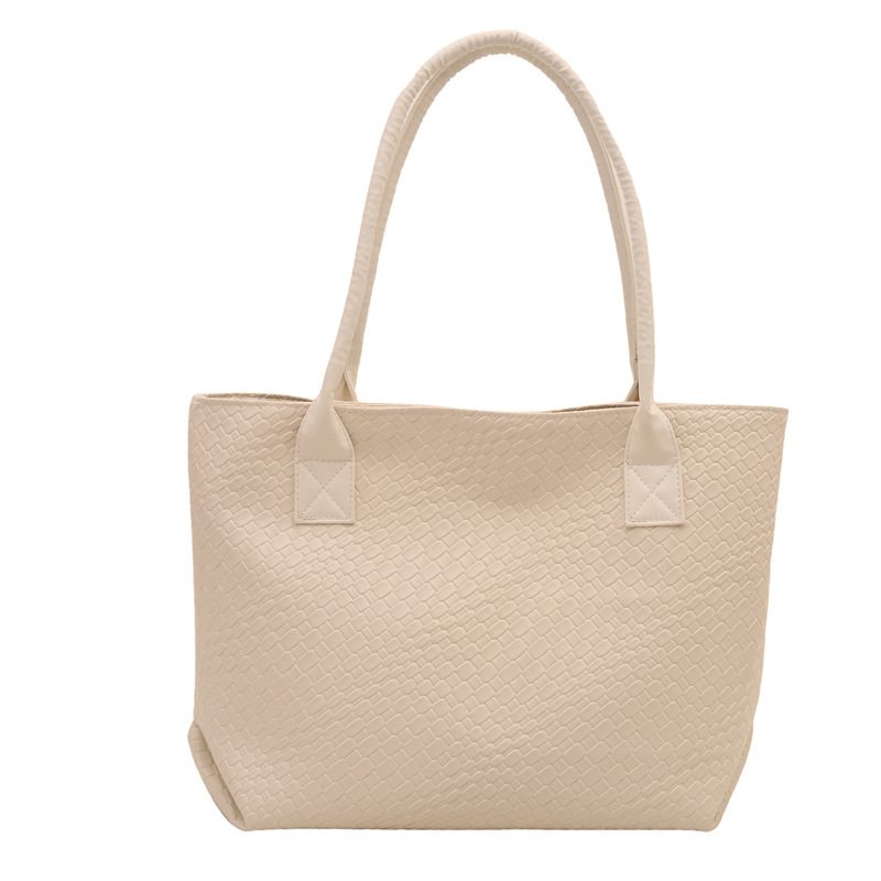 Woven Texture Minimalist Tote Bag view 6