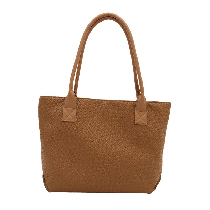 Woven Texture Minimalist Tote Bag view 7