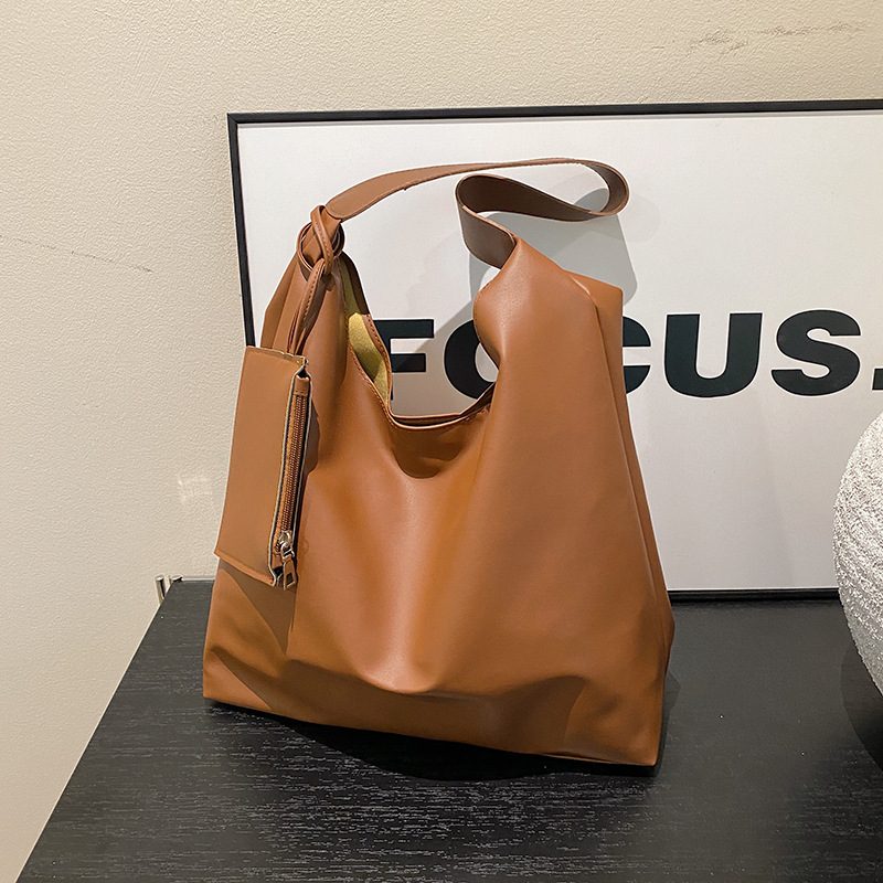 Soft Minimalist Solid Color Tote Bag view 2