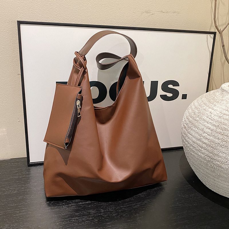 Soft Minimalist Solid Color Tote Bag view 3