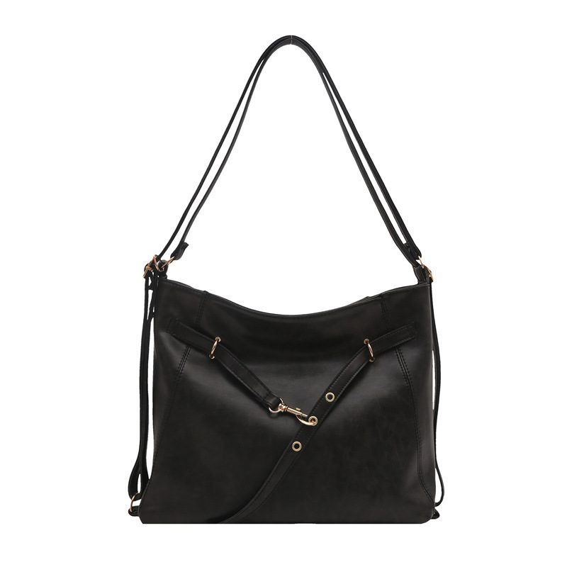Tas Tote Solid Kulit Lembut Prancis view 5