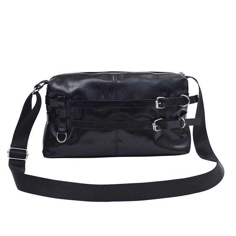 Pleated Belt Buckle Large Tote Bag view 5