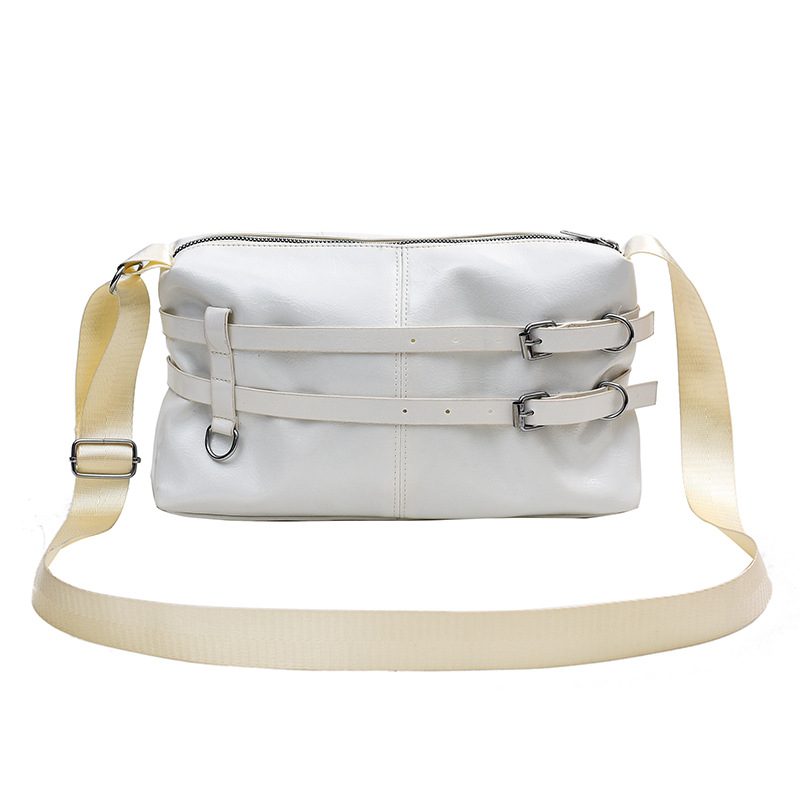 Pleated Belt Buckle Large Tote Bag view 7