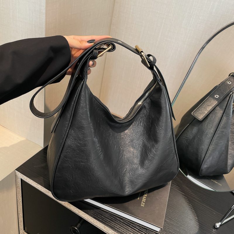 Quilted Underarm Tote Shoulder Bag view 3