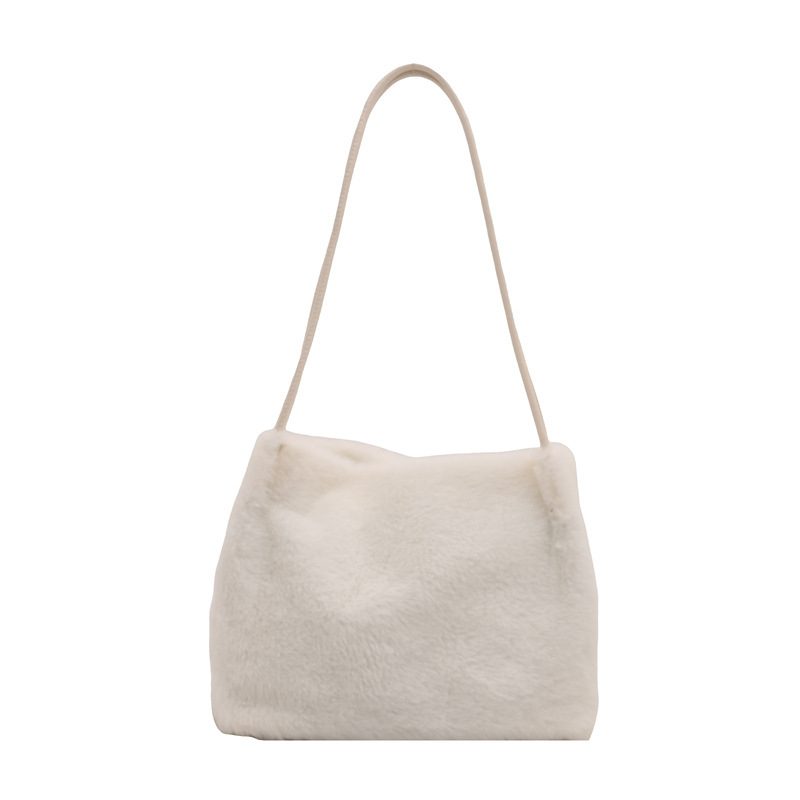 Faux Fur Large Capacity Tote Shoulder Bag view 6