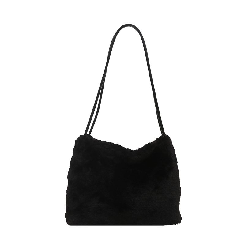 Faux Fur Large Capacity Tote Shoulder Bag view 7