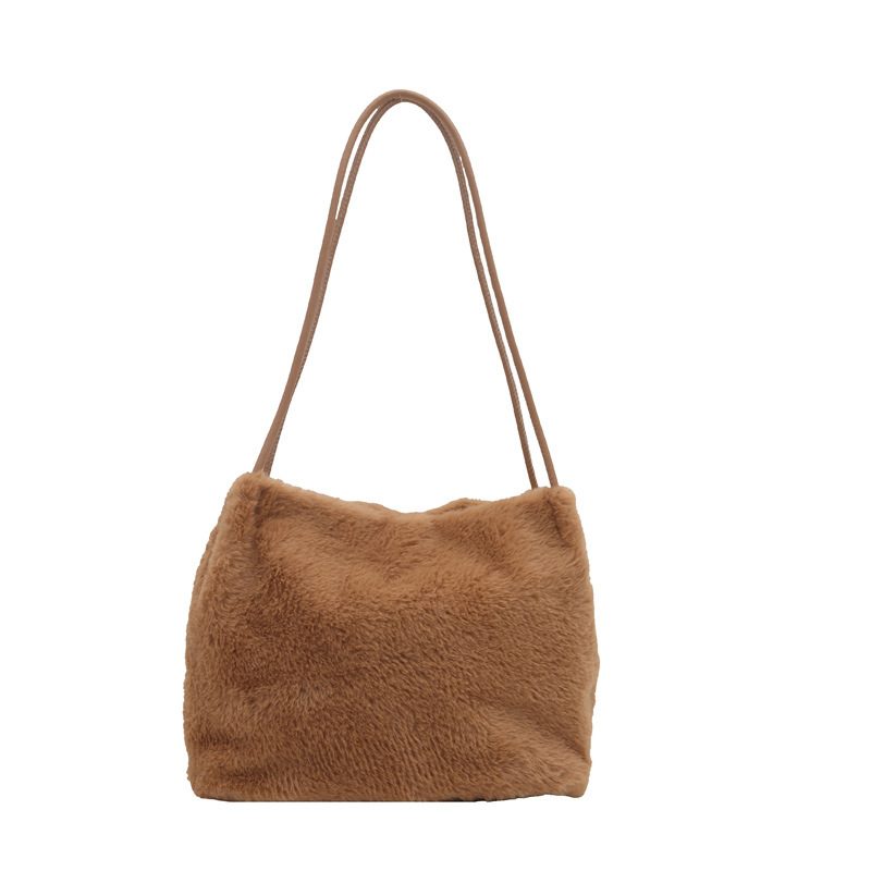 Faux Fur Large Capacity Tote Shoulder Bag view 8