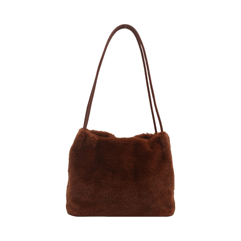 Faux Fur Large Capacity Tote Shoulder Bag view 9