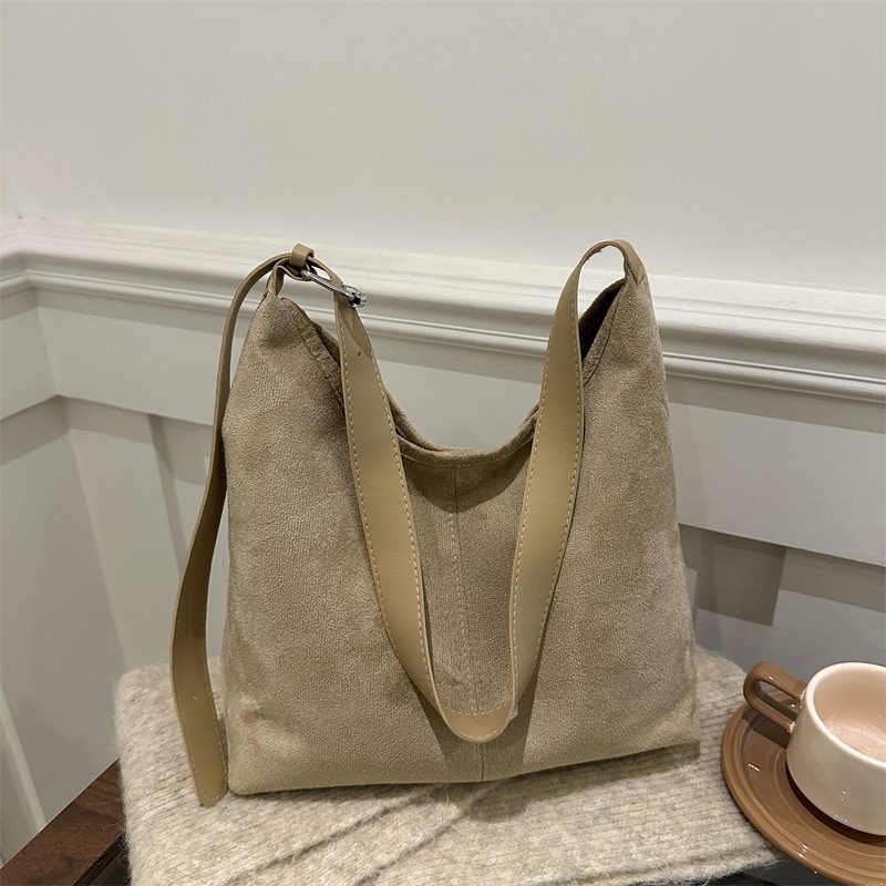 Tas Tote Kapasitas Besar Retro Tas Bahu view 2