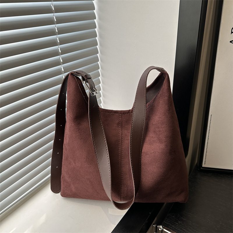 Tas Tote Kapasitas Besar Retro Tas Bahu view 3
