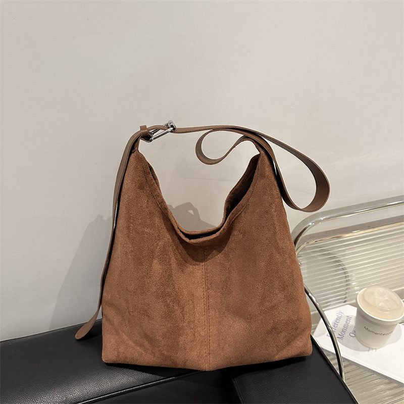 Tas Tote Kapasitas Besar Retro Tas Bahu view 4