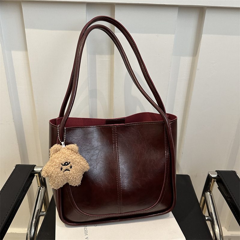 Retro Large Capacity Tote Shoulder Bag view 3