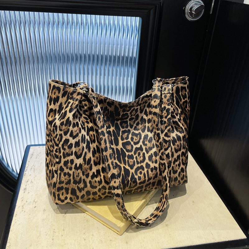 Leopardenmuster Tragetasche mit großem Fassungsvermögen Schultertasche view 3