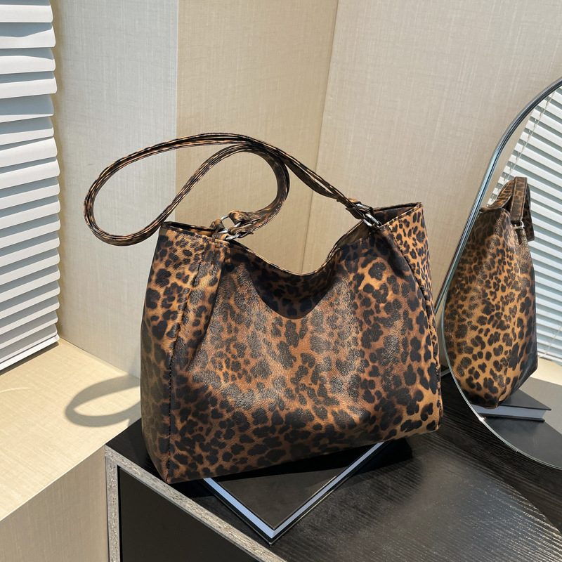 Leopardenmuster Tragetasche mit großem Fassungsvermögen Schultertasche view 4