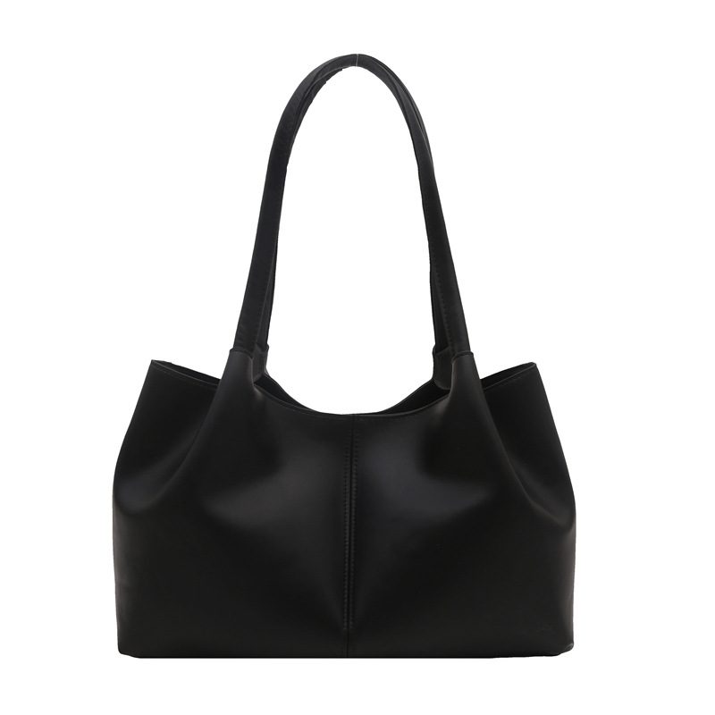 Solid Color Spliced Tote Top-Handle Bag view 5