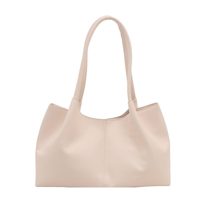 Solid Color Spliced Tote Top-Handle Bag view 9