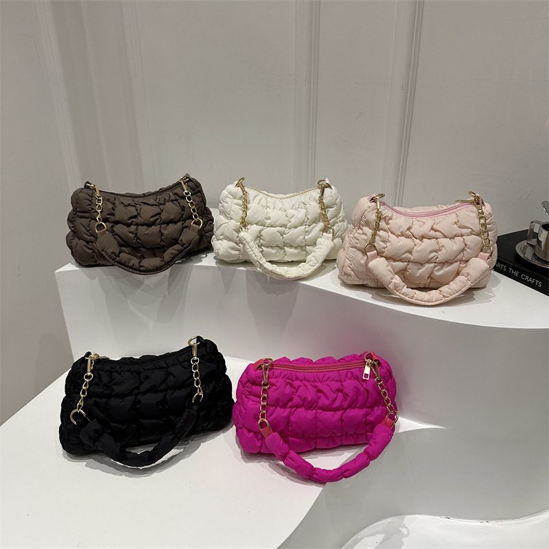 Ruched Cloud Tote Shoulder Bag