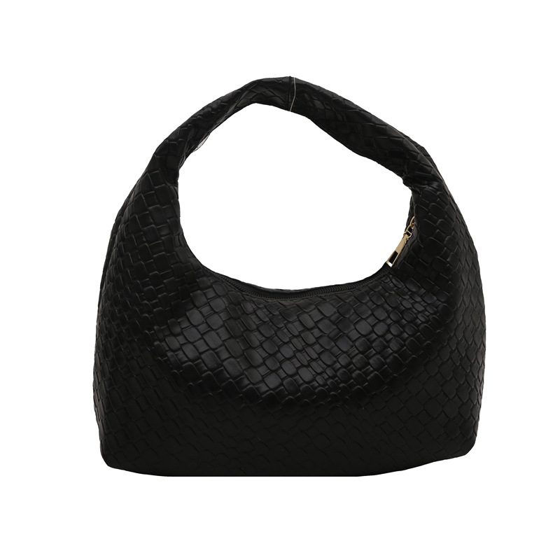 Woven Top-Handle Underarm Shoulder Bag view 8
