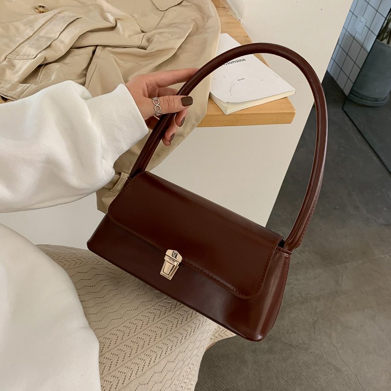 Vintage Baguette Top-Handle Shoulder Bag