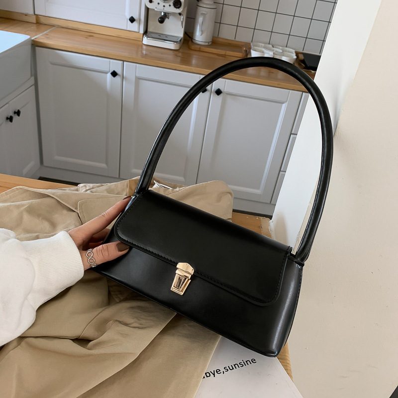 Vintage Baguette Top-Handle Shoulder Bag view 4