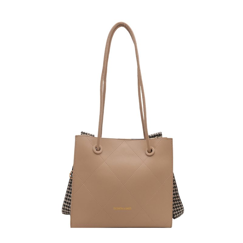 Vintage Wide-Strap Shoulder Tote Bag view 10