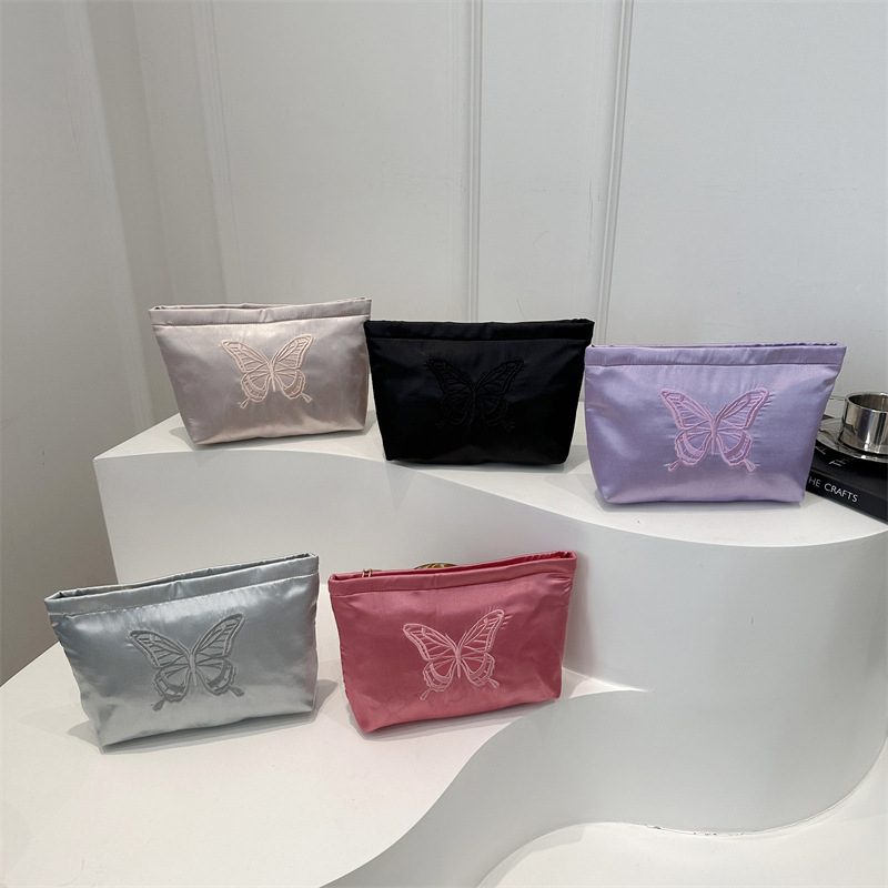 Embroidered Butterfly Cosmetic Travel Bag view 4
