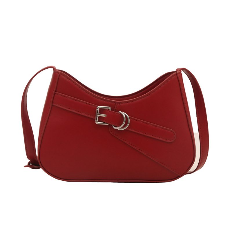 Large Capacity Vintage Shoulder Baguette Bag view 9