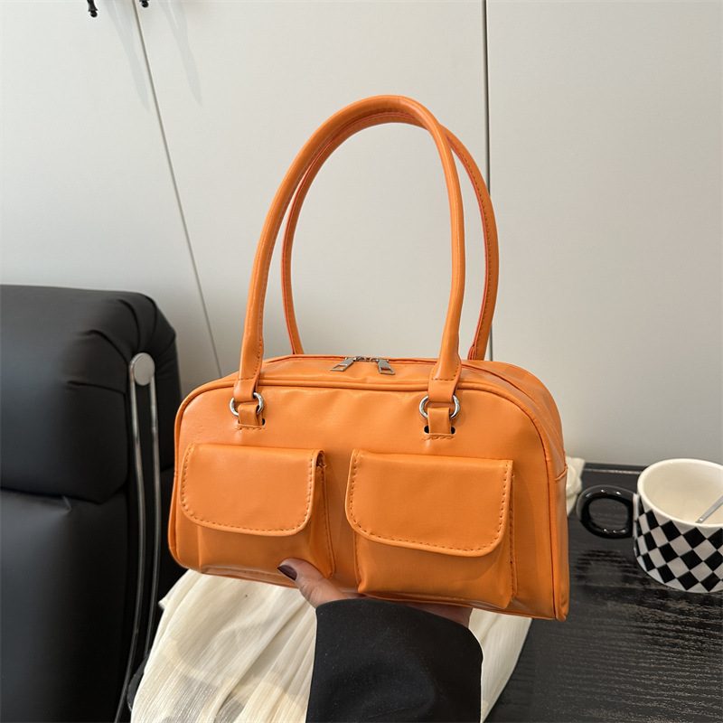 Double Pocket Large Capacity Shoulder Tote Bag view 2