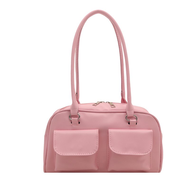 Double Pocket Large Capacity Shoulder Tote Bag view 6