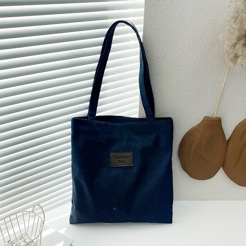 Casual Canvas Large Capacity Shoulder Tote Bag view 4