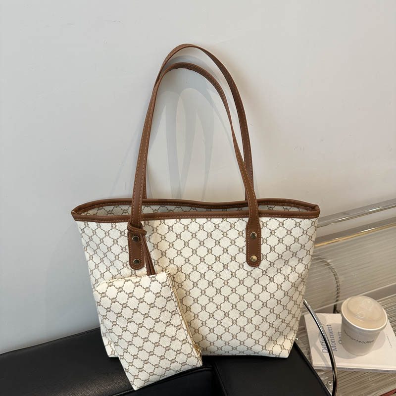 Vintage Two-Piece Shoulder Large Capacity Tote Bag view 4