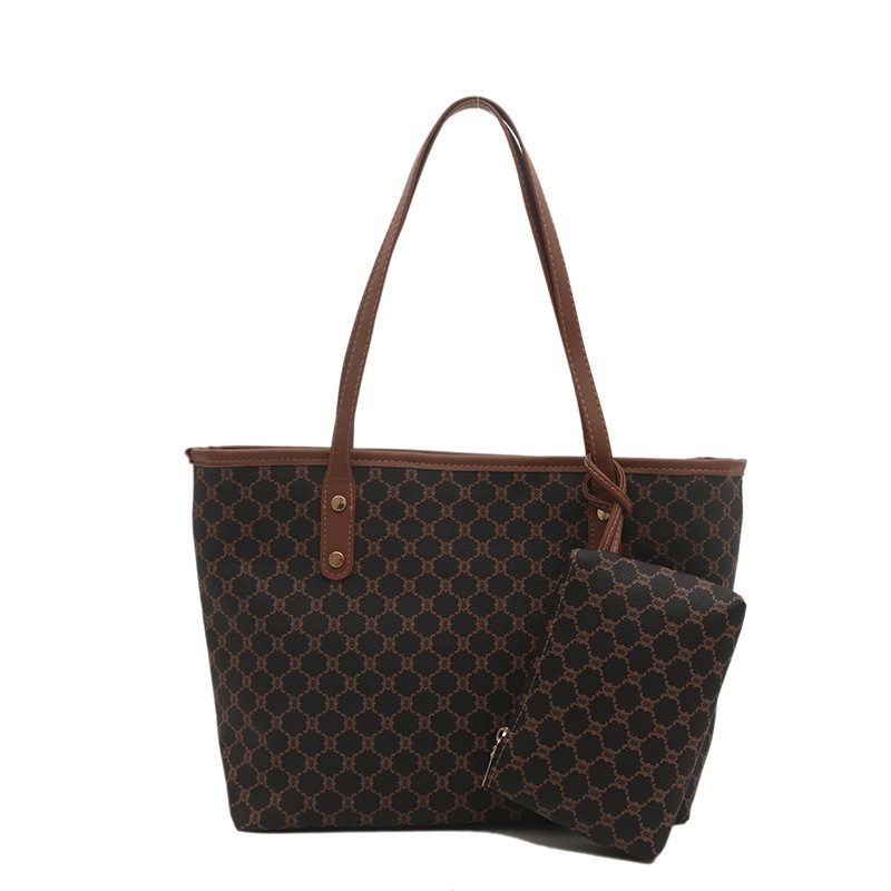 Vintage Two-Piece Shoulder Large Capacity Tote Bag view 5