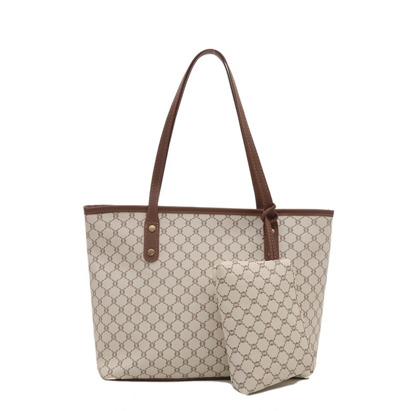 Vintage Two-Piece Shoulder Large Capacity Tote Bag view 6