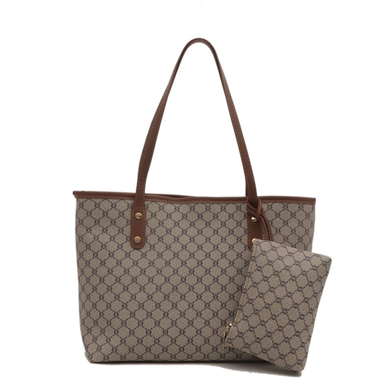 Vintage Two-Piece Shoulder Large Capacity Tote Bag view 7