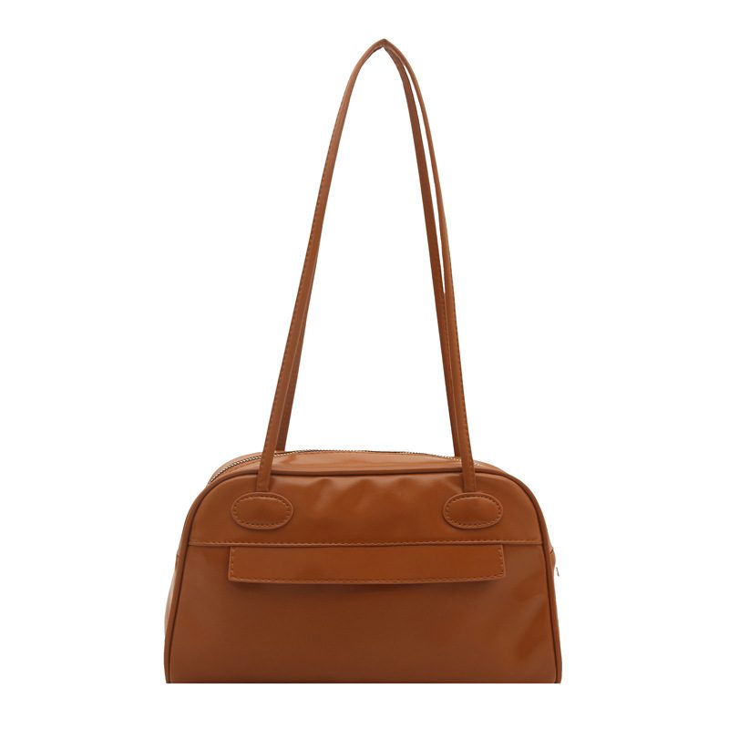 Multi-Pocket Zip Top-Handle Bowling Shoulder Bag view 10