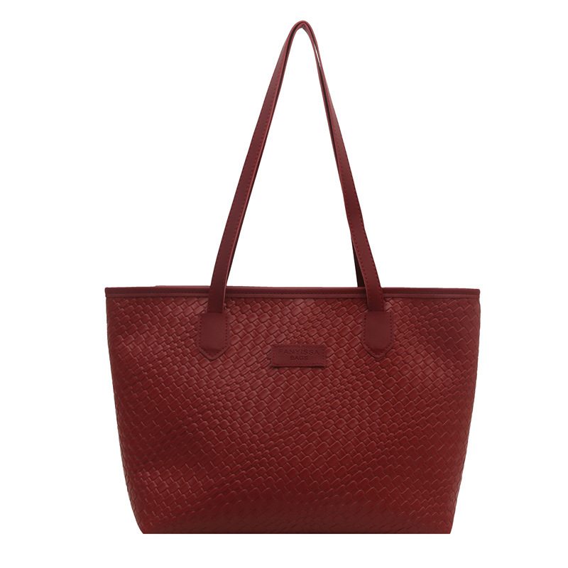 Tas Tote Bahu Kapasitas Besar dengan Emboss view 8
