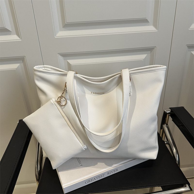 PU Leather Two-Piece Top-Handle Shoulder Tote Bag view 4