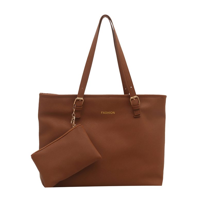 PU Leather Two-Piece Top-Handle Shoulder Tote Bag view 8