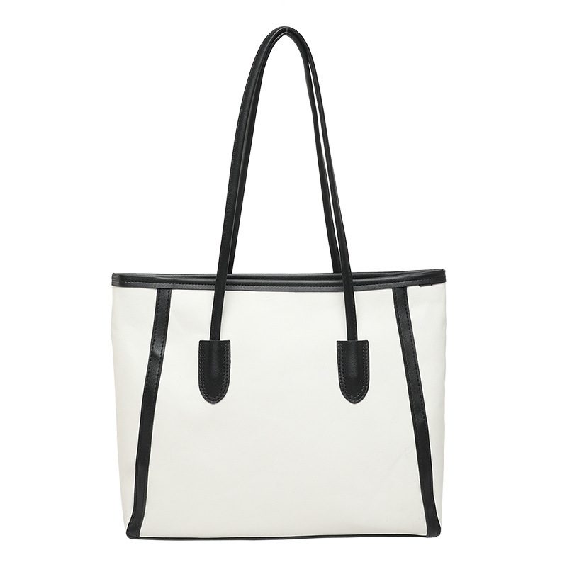 Tas Tote Retro Warna Blok Kapasitas Besar view 10