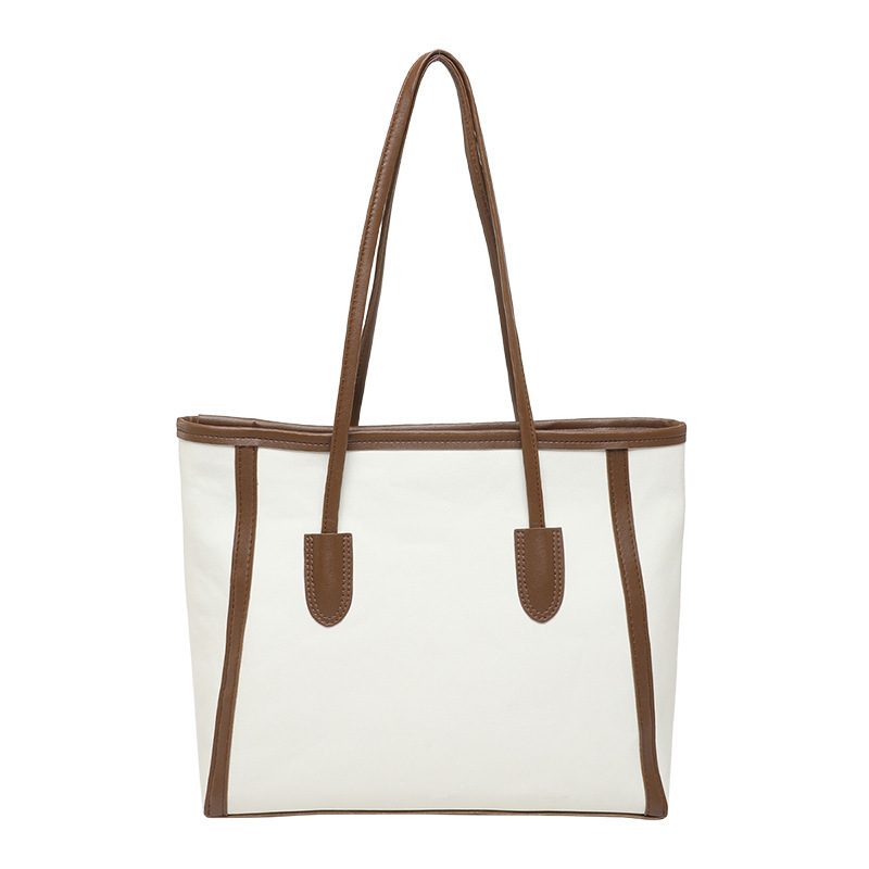 Tas Tote Retro Warna Blok Kapasitas Besar view 11