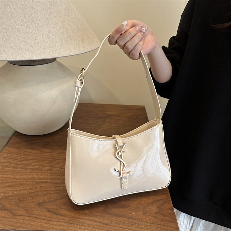 Minimalist Baguette Top-Handle Shoulder Bag