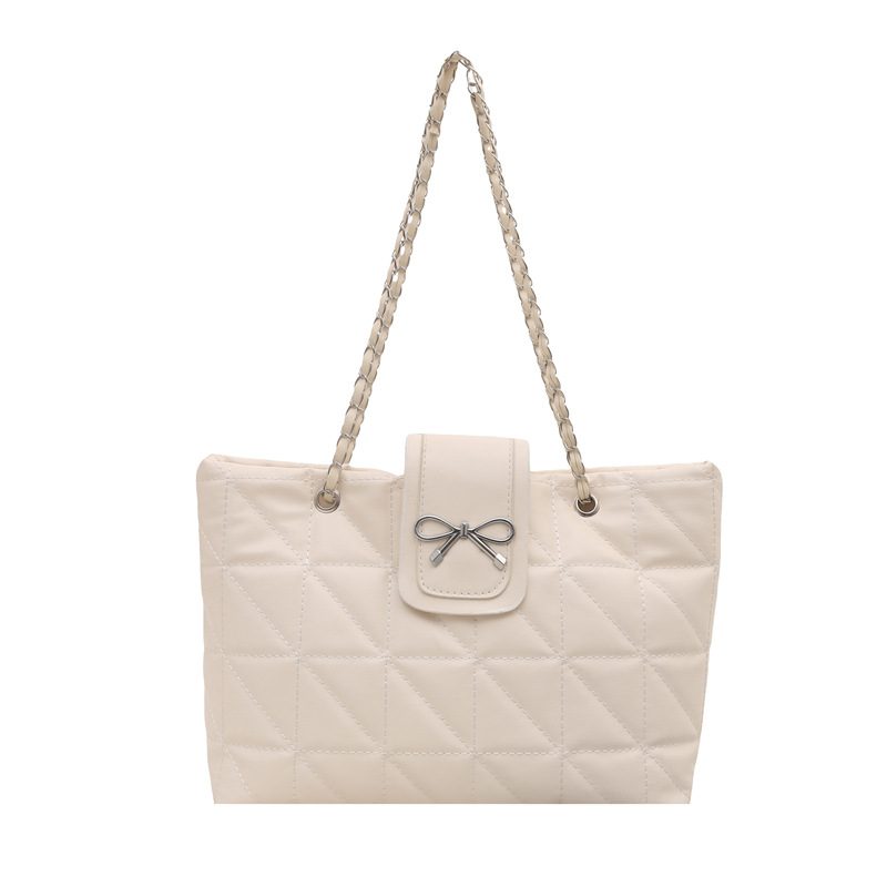 Bow Chain Strap Large Capacity Tote Bag view 6