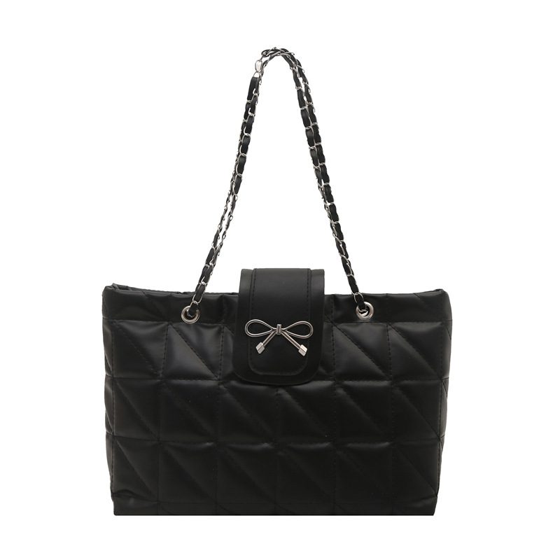 Bow Chain Strap Large Capacity Tote Bag view 7
