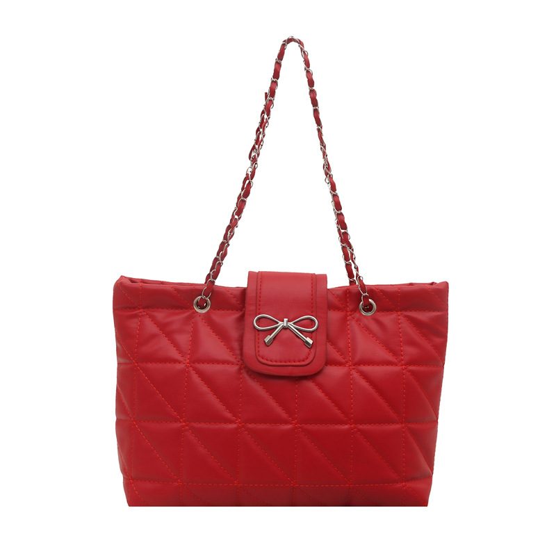 Bow Chain Strap Large Capacity Tote Bag view 8