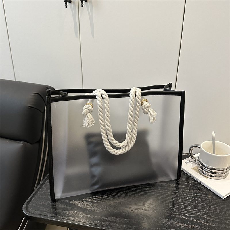 Large Clear Tote Bag with Pouch view 4